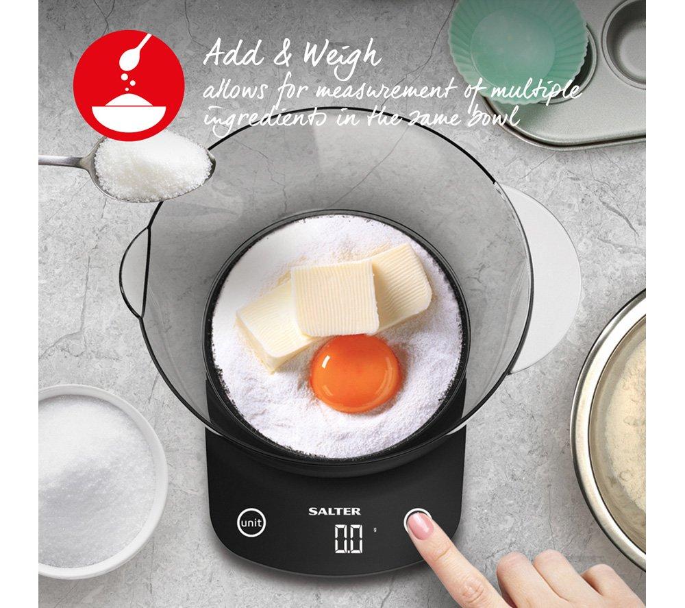 SALTER Vega 1074 BKDR Digital Kitchen Scales - Black image number 3 of 7