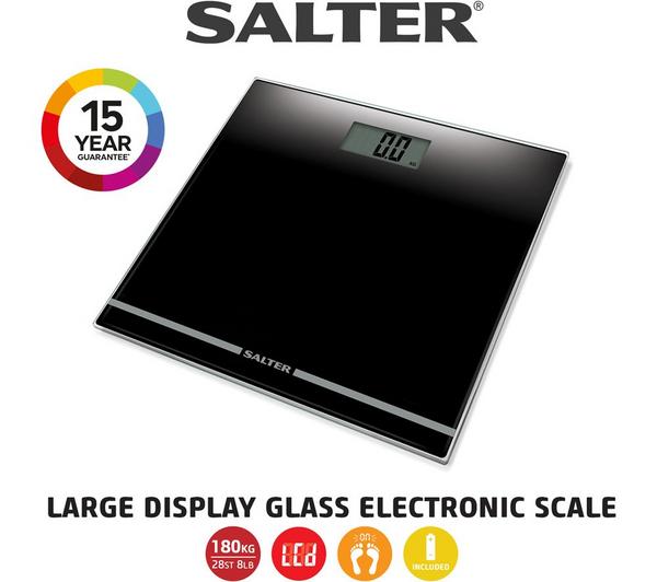 SALTER 9205 BK3R Bathroom Scales - Black image number 3
