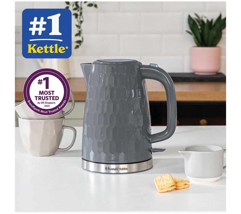 RUSSELL HOBBS Honeycomb 26053 Jug Kettle - Grey image number 2 of 10