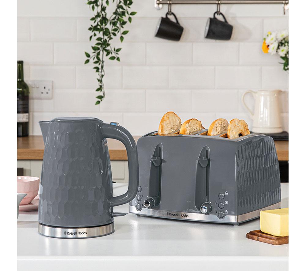 Buy RUSSELL HOBBS Honeycomb 26053 Jug Kettle Grey Currys