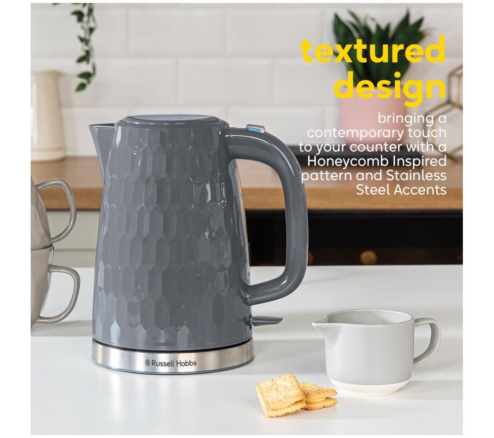 RUSSELL HOBBS Honeycomb 26053 Jug Kettle - Grey image number 4 of 10