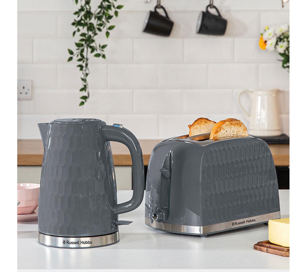 Buy RUSSELL HOBBS Honeycomb 26053 Jug Kettle Grey Currys