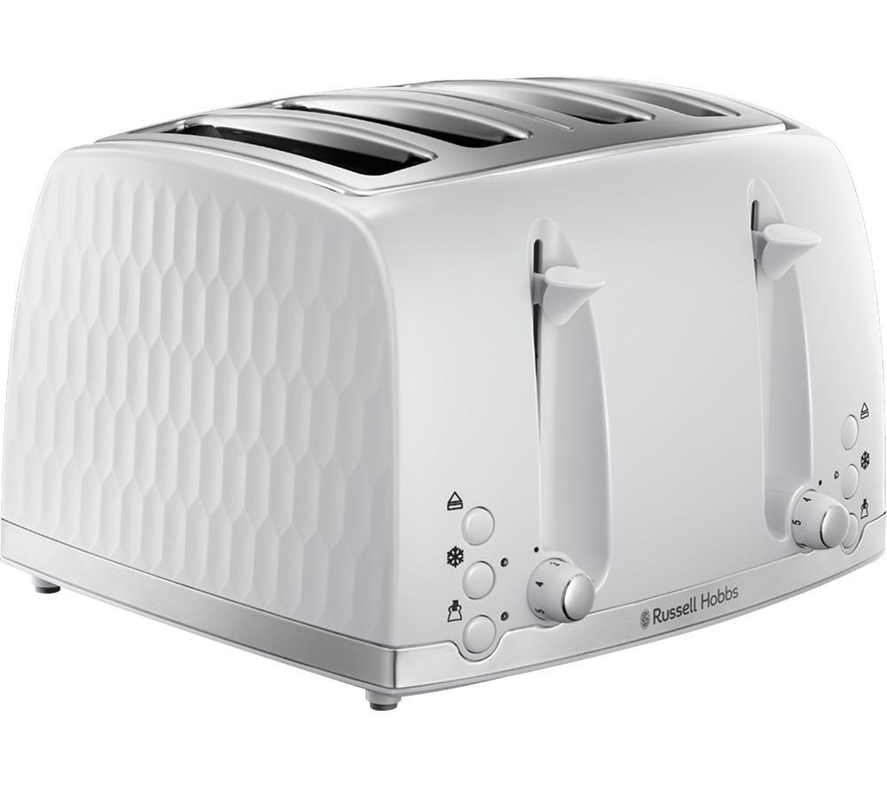 24383, Russell Hobbs Toaster, 4 Slices, Grey