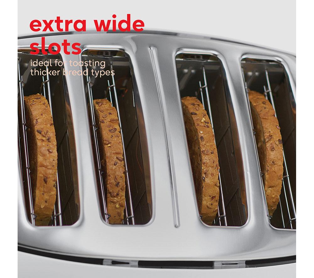 RUSSELL HOBBS Honeycomb 26070 4-Slice Toaster - White image number 5 of 7