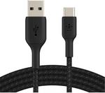 BELKIN Braided USB-C to USB-A Cable - 3 m, Black
