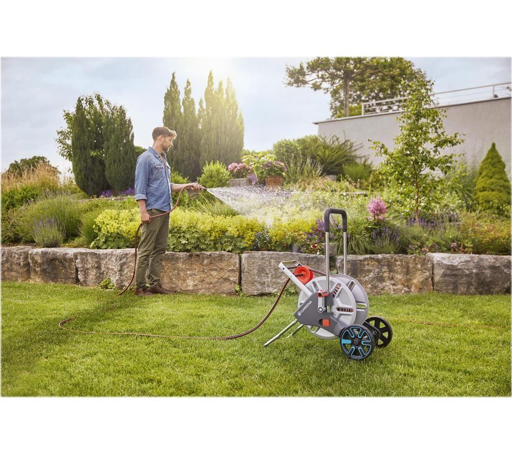 GARDENA AquaRoll M Easy Metal Set Hose Trolley - 25 m image number 10 of 12
