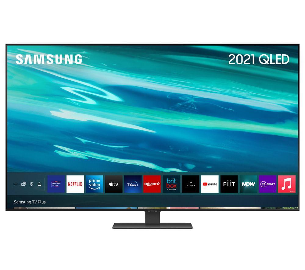 SAMSUNG QE65Q80AATXXU 65" Smart 4K Ultra HD HDR QLED TV with Bixby, Alexa & Google Assistant
