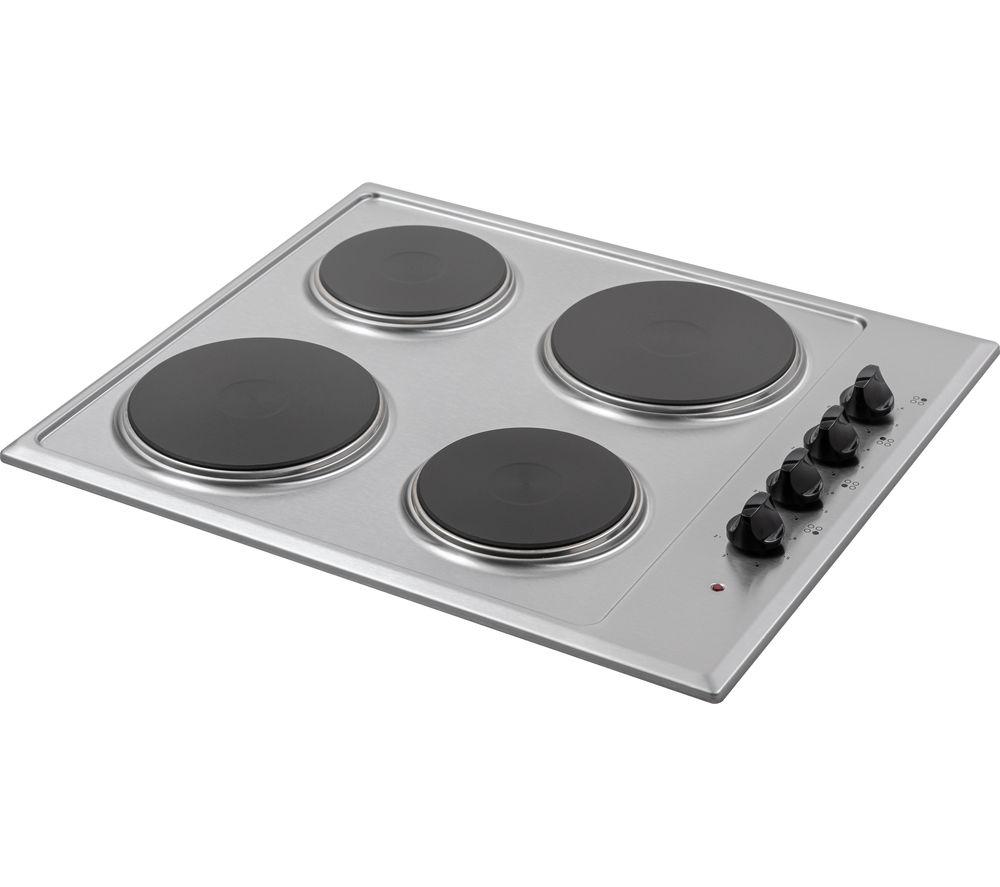 ESSENTIALS CSPHOBX21 58 cm Electric Solid Plate Hob - Inox image number 3 of 5