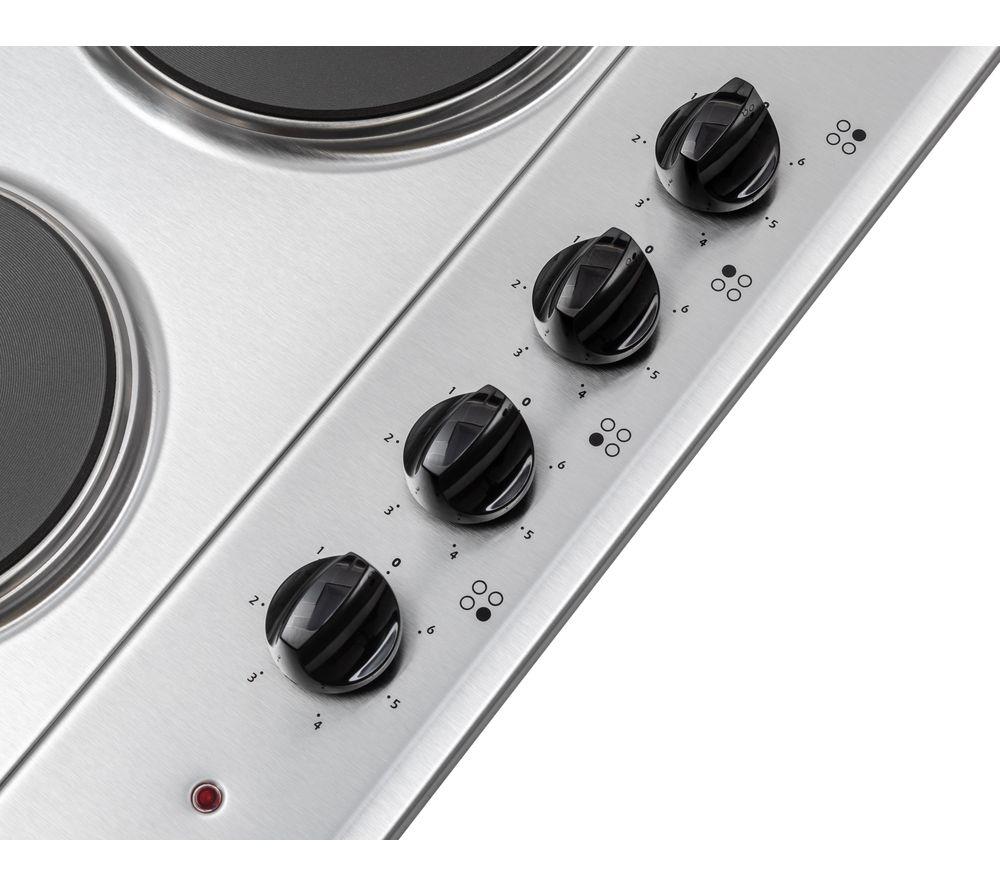 ESSENTIALS CSPHOBX21 58 cm Electric Solid Plate Hob - Inox image number 5 of 5