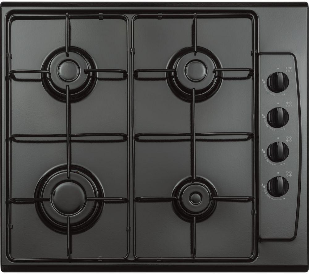 ESSENTIALS CGHOBB21 58 cm Gas Hob - Black, Black