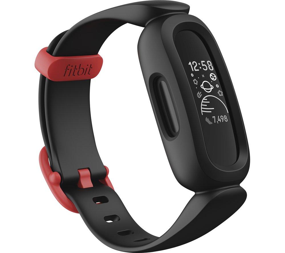 FITBIT Ace 3 Kid's Fitness Tracker - Black & Red, Universal, Black,Red