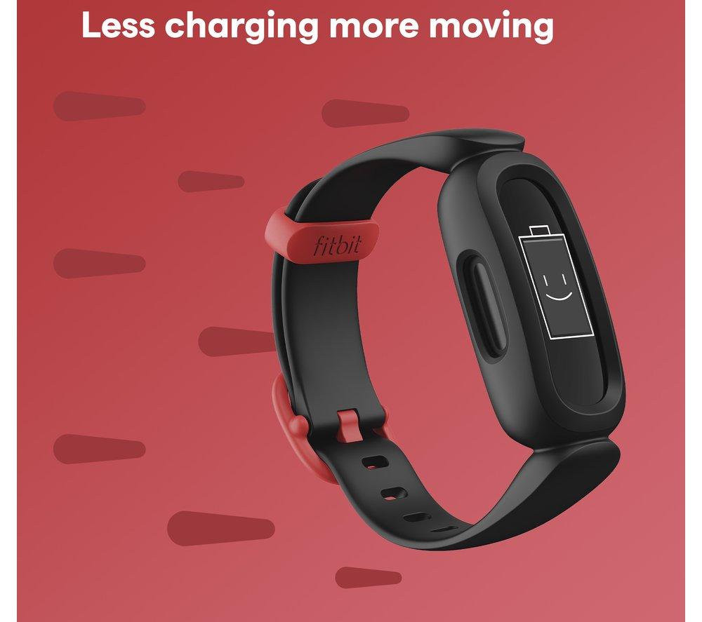 Buy FITBIT Ace 3 Kid s Fitness Tracker Black Red Universal