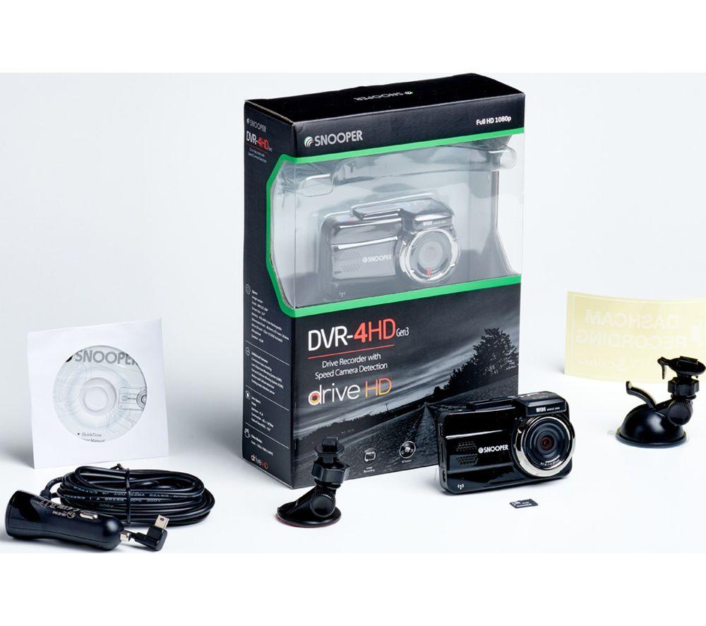 Buy SNOOPER DVR4HD G3 Full HD Dash Cam Black Currys