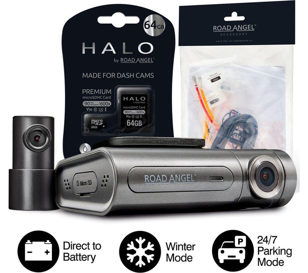 ROAD ANGEL Halo Pro Deluxe Quad HD Dash Cam - Black & Grey image number 5 of 13