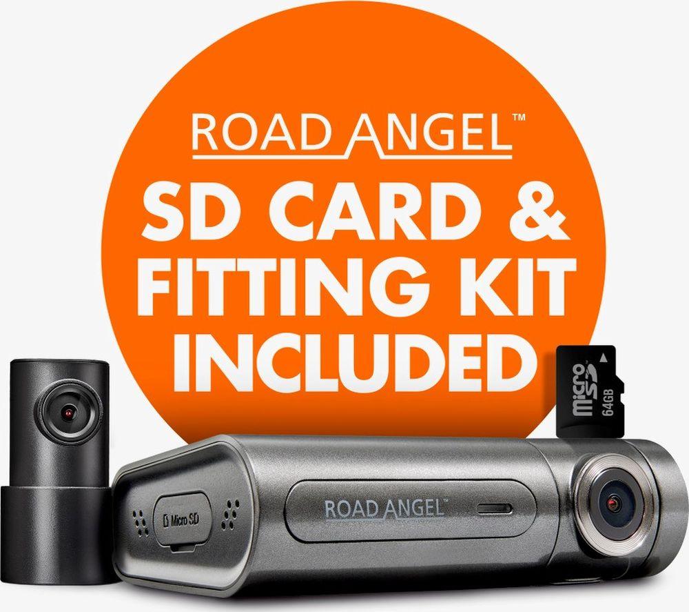 ROAD ANGEL Halo Pro Deluxe Quad HD Dash Cam - Black & Grey image number 13 of 13