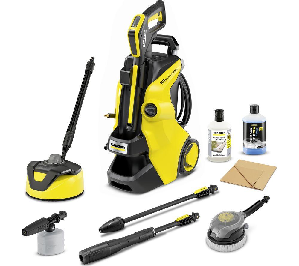 KARCHER K 5 Power Control Car & Home Pressure Washer - 145 bar, Black,Yellow