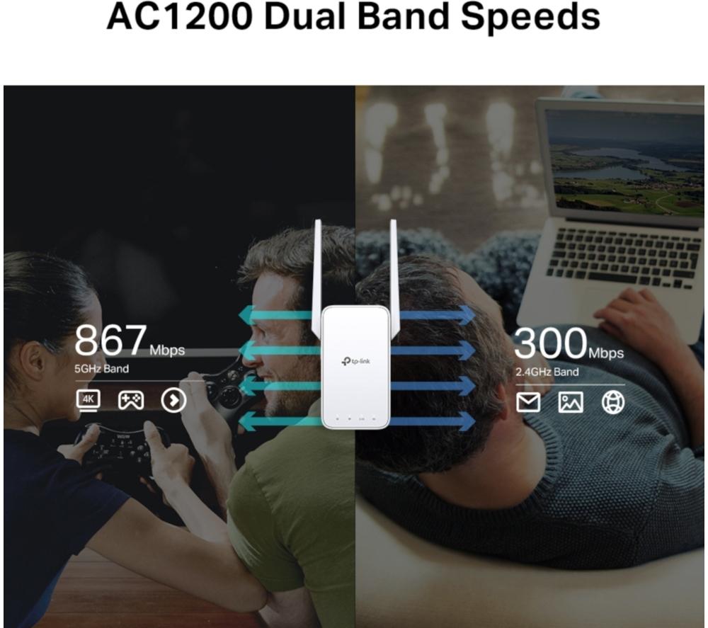 TP-LINK RE315 WiFi Range Extender - AC 1200, Dual-band image number 3 of 9