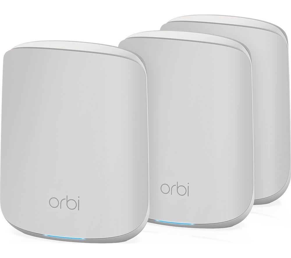 NETGEAR Orbi RBK353 Whole Home WiFi System - Triple Pack, White