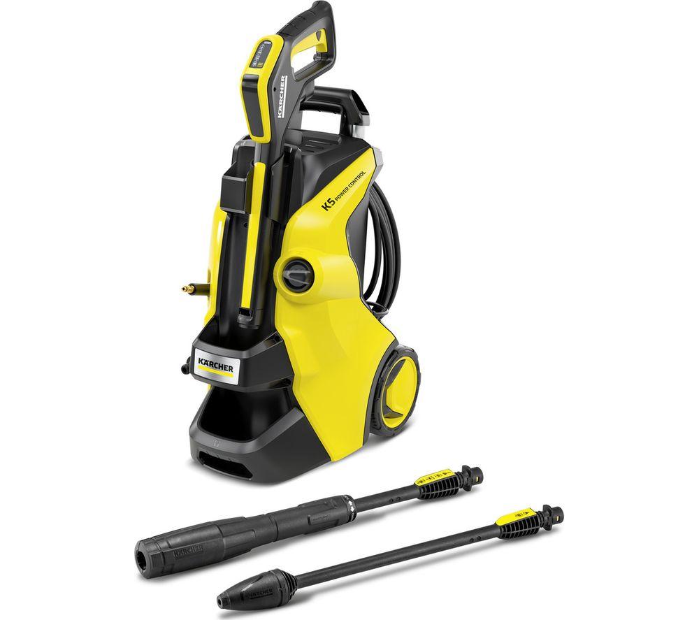 KARCHER K5 Power Control Pressure Washer - 145 bar, Black,Yellow