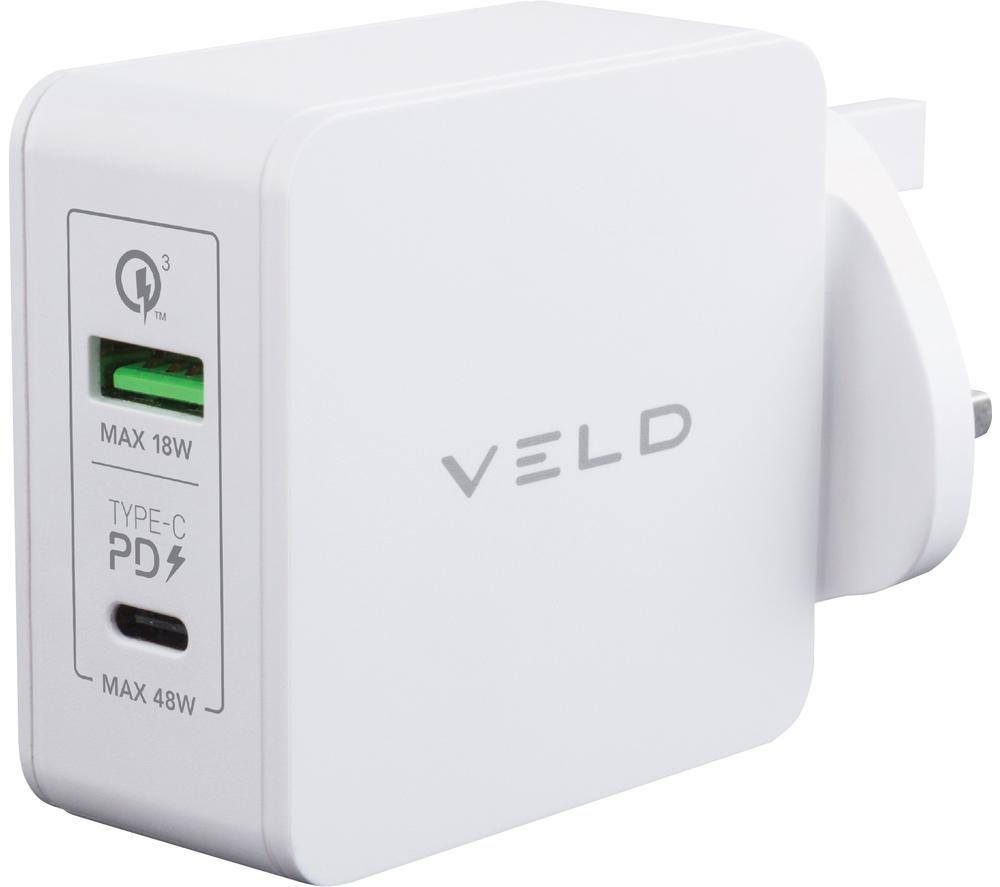 Buy VELD SuperFast Dual USB Wall Charger Currys