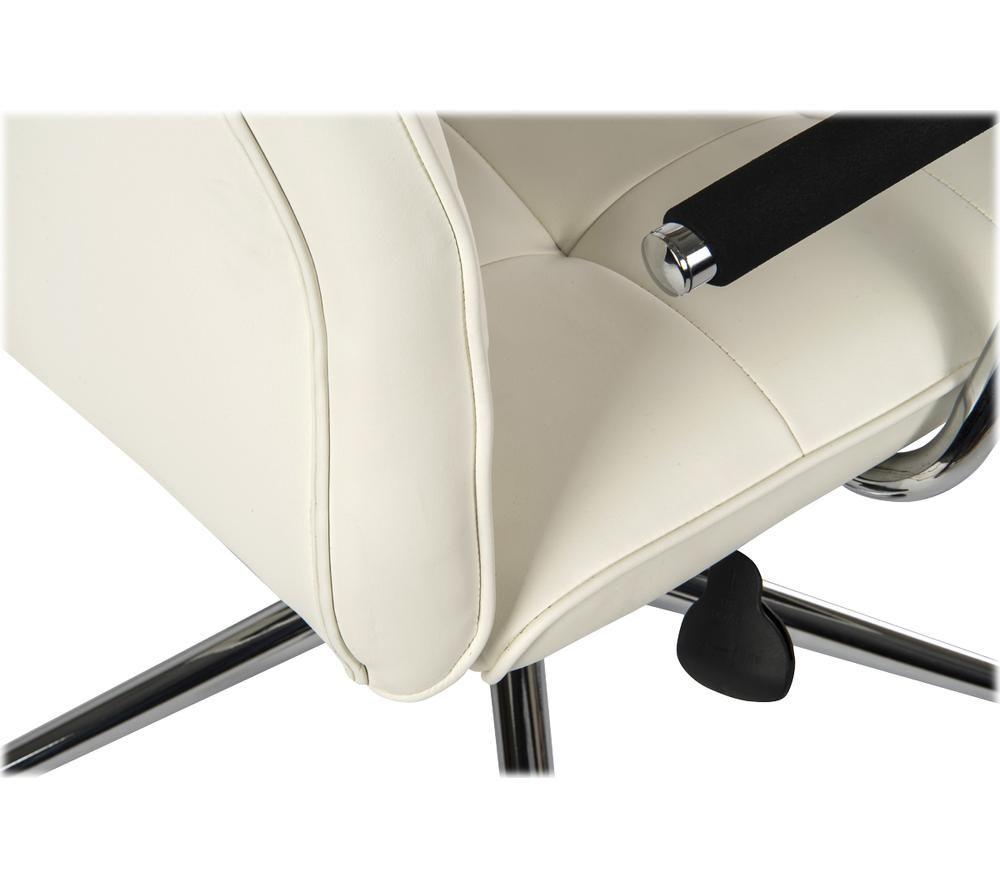 TEKNIK Piano 6984 Bonded Leather Tilting Executive Chair - White image number 3 of 5