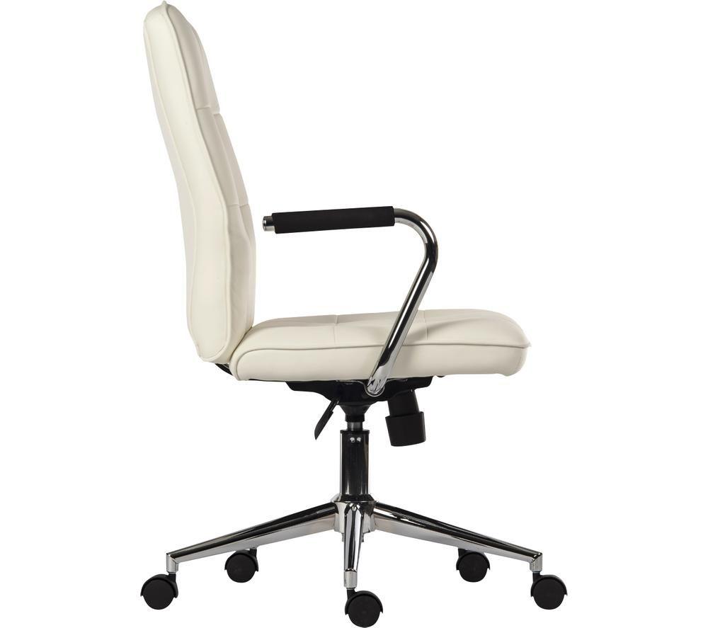 TEKNIK Piano 6984 Bonded Leather Tilting Executive Chair - White image number 5 of 5