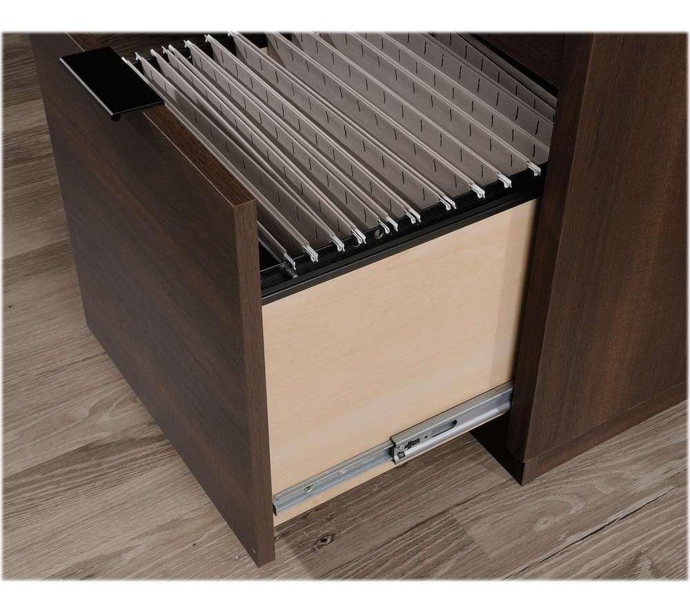 TEKNIK Elstree Double Pedestal Desk - Spiced Mahogany