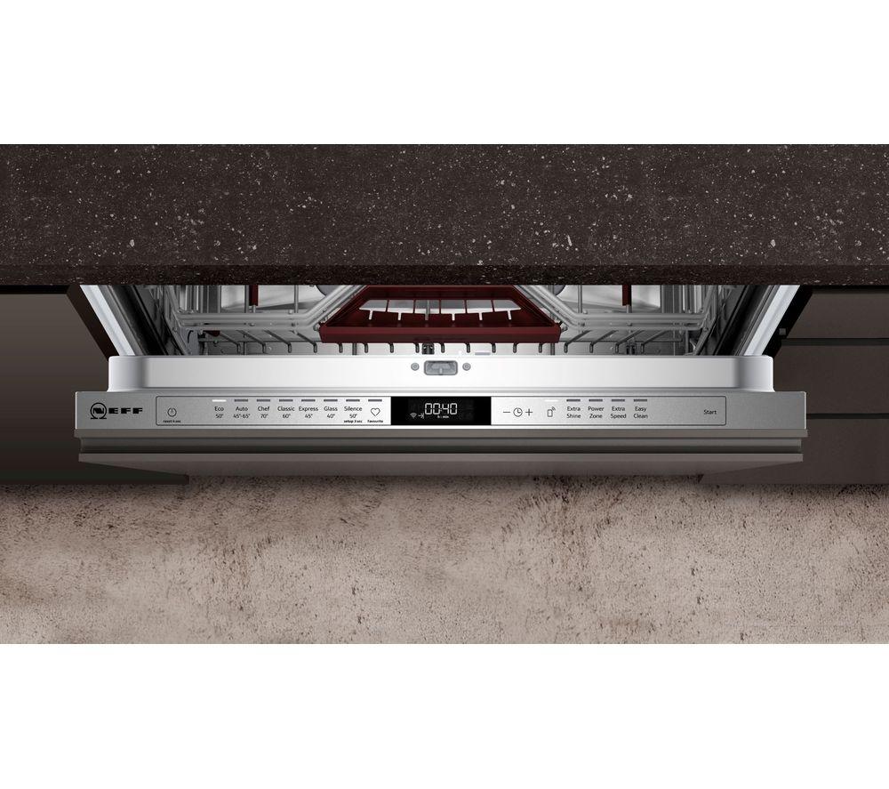 NEFF N70 S187ZCX43G Full-size Fully Integrated WiFi-enabled Dishwasher image number 3 of 3