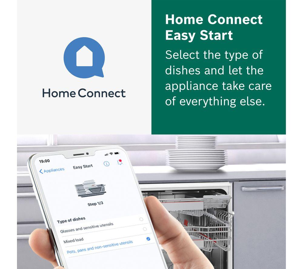 BOSCH Series 6 SMD6EDX57G Full-size Fully Integrated WiFi-enabled Dishwasher image number 4 of 20