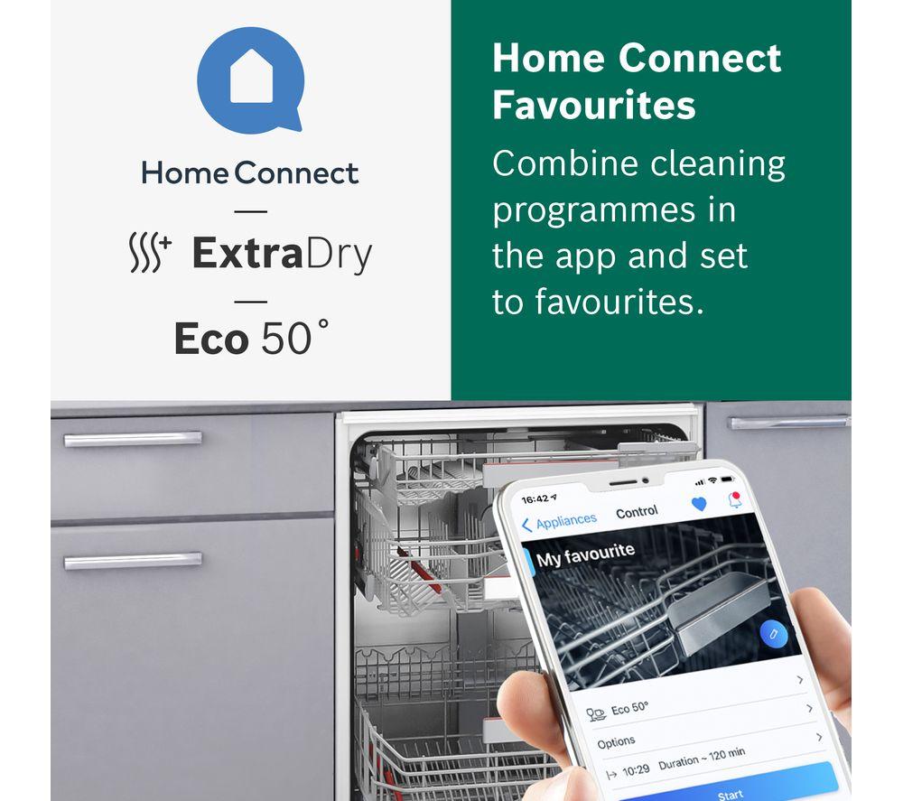 BOSCH Series 6 SMD6EDX57G Full-size Fully Integrated WiFi-enabled Dishwasher image number 5 of 20