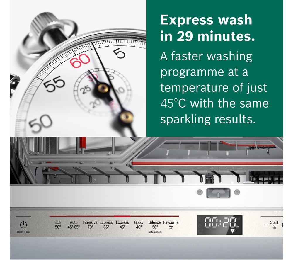 BOSCH Series 6 SMD6EDX57G Full-size Fully Integrated WiFi-enabled Dishwasher image number 6 of 20