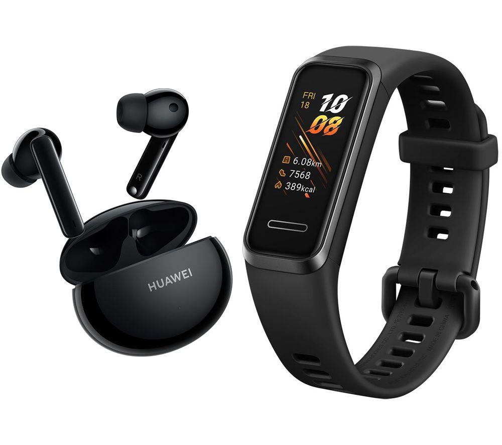 Buy HUAWEI Freebuds 4i Band 4 Bundle Black Currys