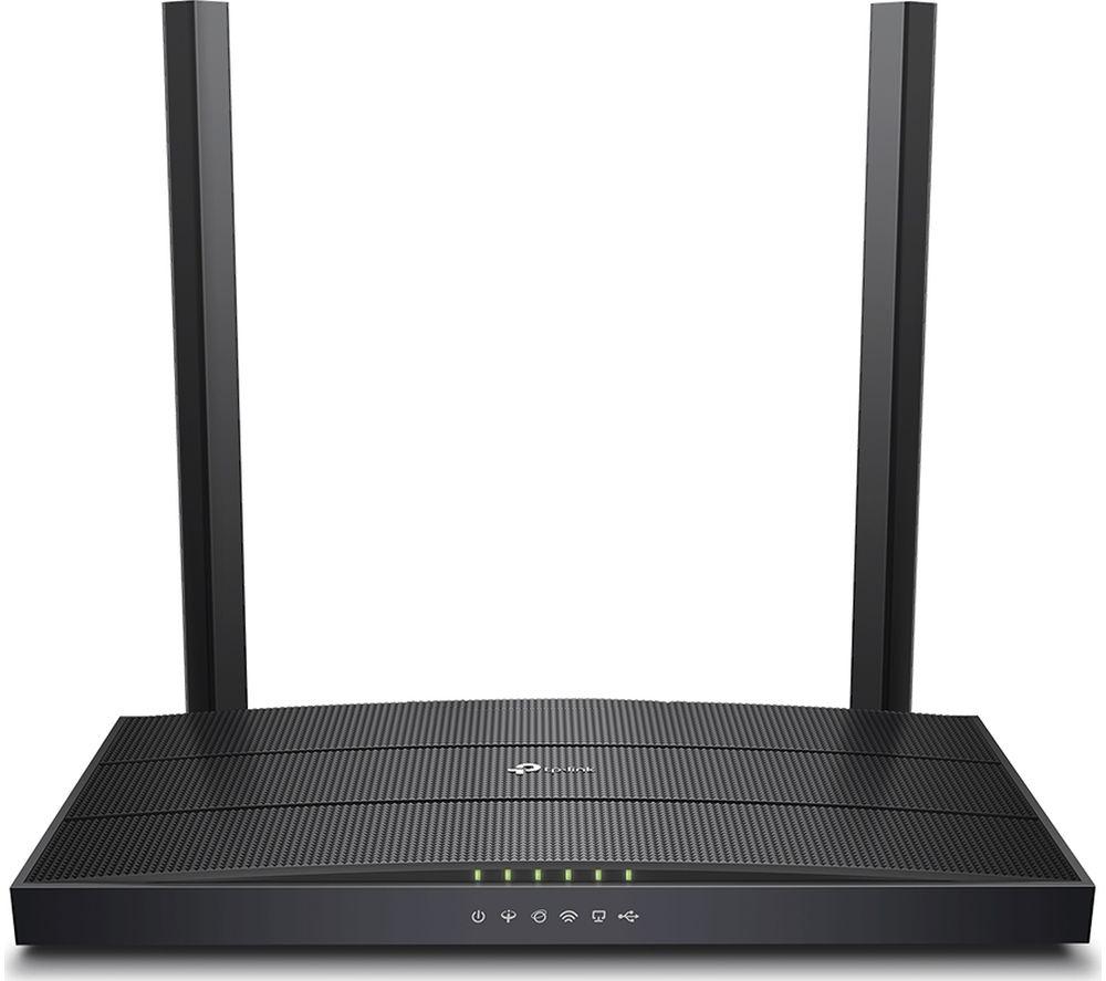 TP-Link AC1200 Wireless MU-MIMO VDSL/ADSL Modem Router, Dual-Band, Wi-Fi Speed Up To 1.2 Gbps, OneMeshTM, Versatile Connectivity, 4 x Gigabit Ports +1x 2.0 USB Port, Easy setup (Archer VR400)