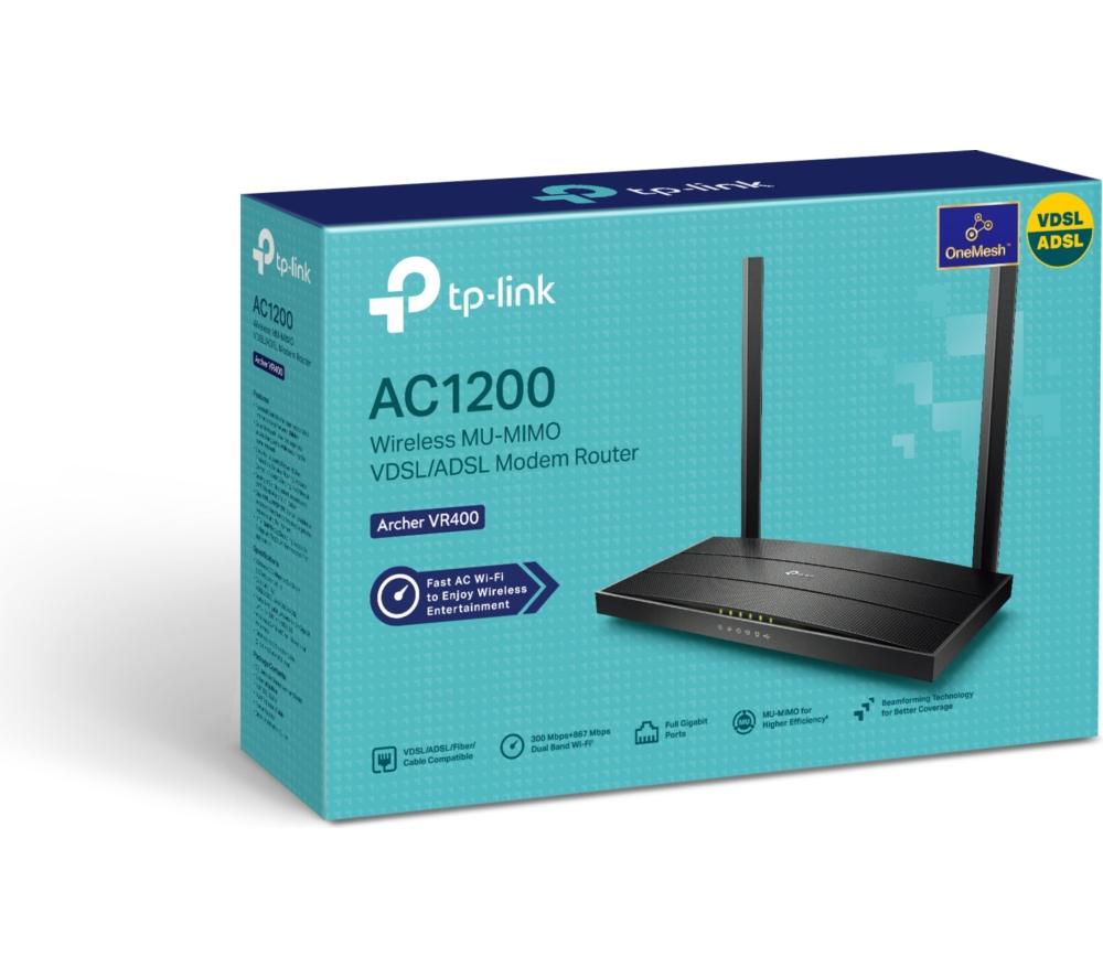 TP-LINK Archer VR400 V3 WiFi Modem Router - AC 1200, Dual-band image number 5 of 5