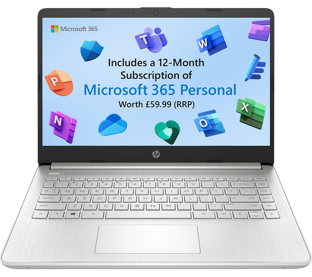HP 14s-dq2502na 14" Laptop - Intel&reg; Pentium&reg; Gold, 128 GB SSD, Silver