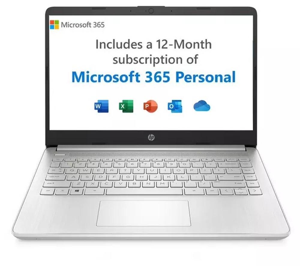 Image of HP 14s-dq2507na 14" Laptop - Intel®Core i3, 128 GB SSD, Silver, Silver/Grey