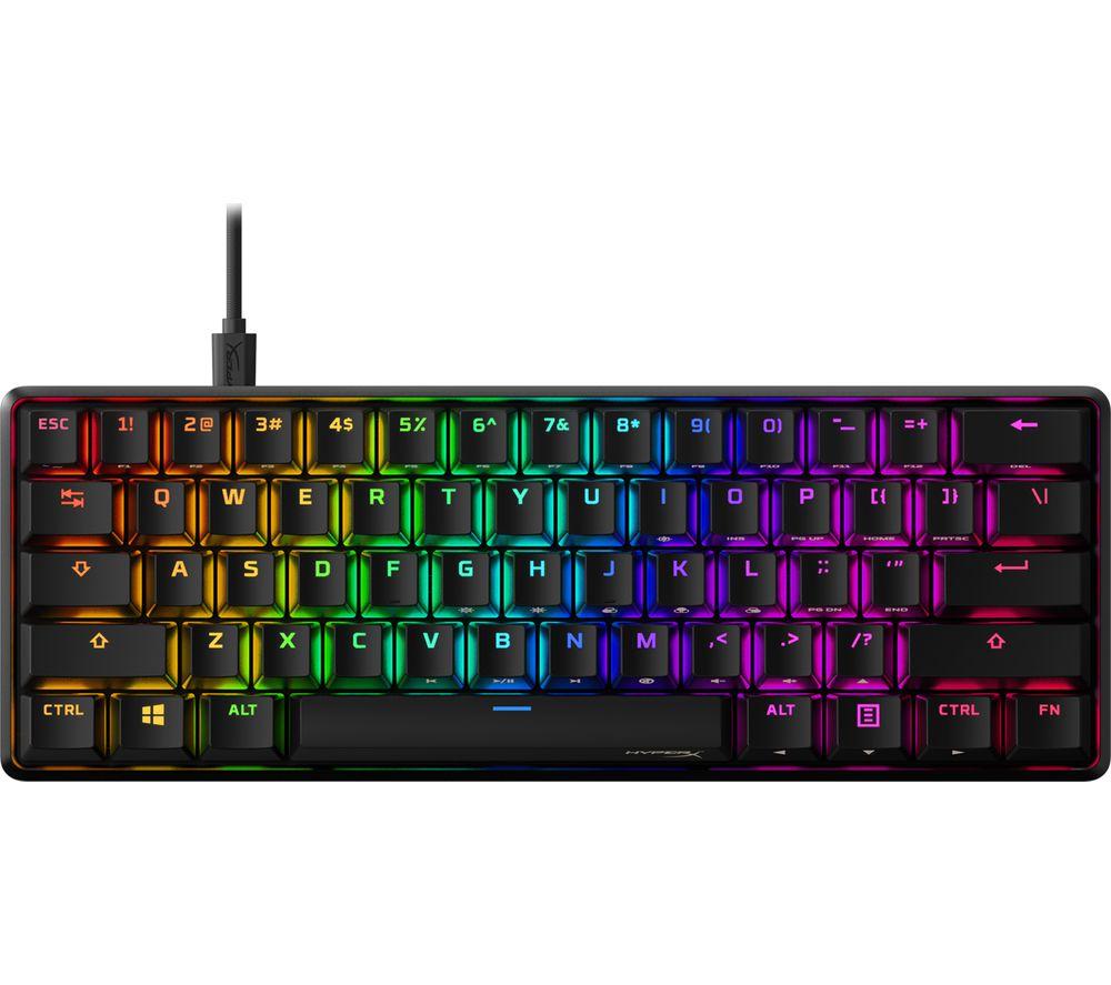 HYPERX Alloy Origins 60 RGB Mechanical Gaming Keyboard, Black