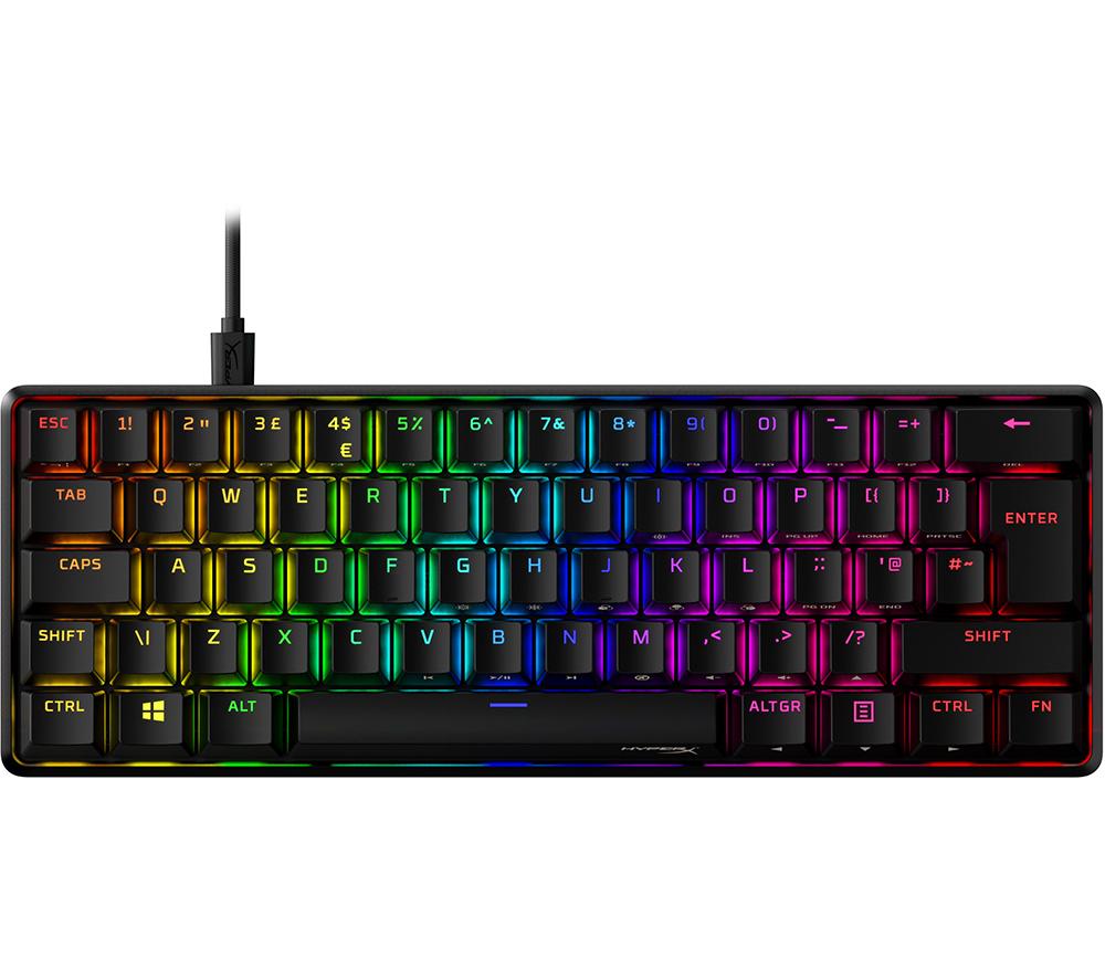 HYPERX Alloy Origins 60 RGB Mechanical Gaming Keyboard, Black