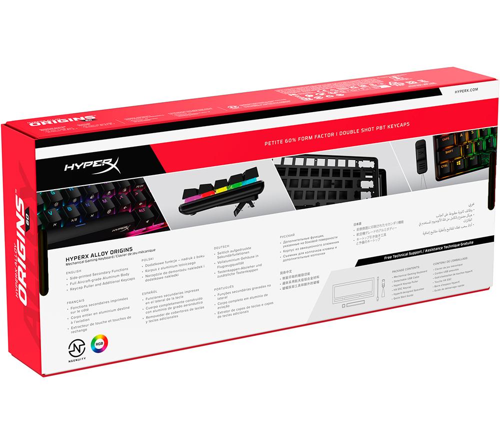 HYPERX Alloy Origins 60 RGB Mechanical Gaming Keyboard image number 21 of 24