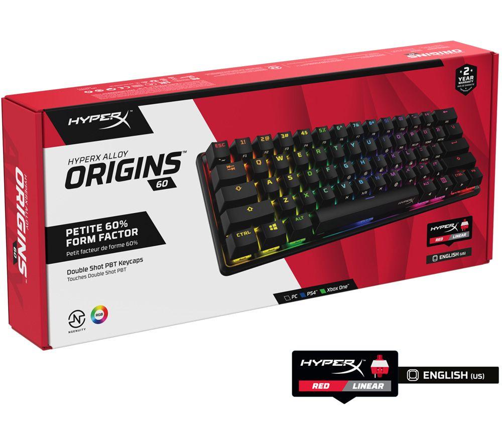 Buy HYPERX Alloy Origins 60 RGB Mechanical Gaming Keyboard CurrysIE