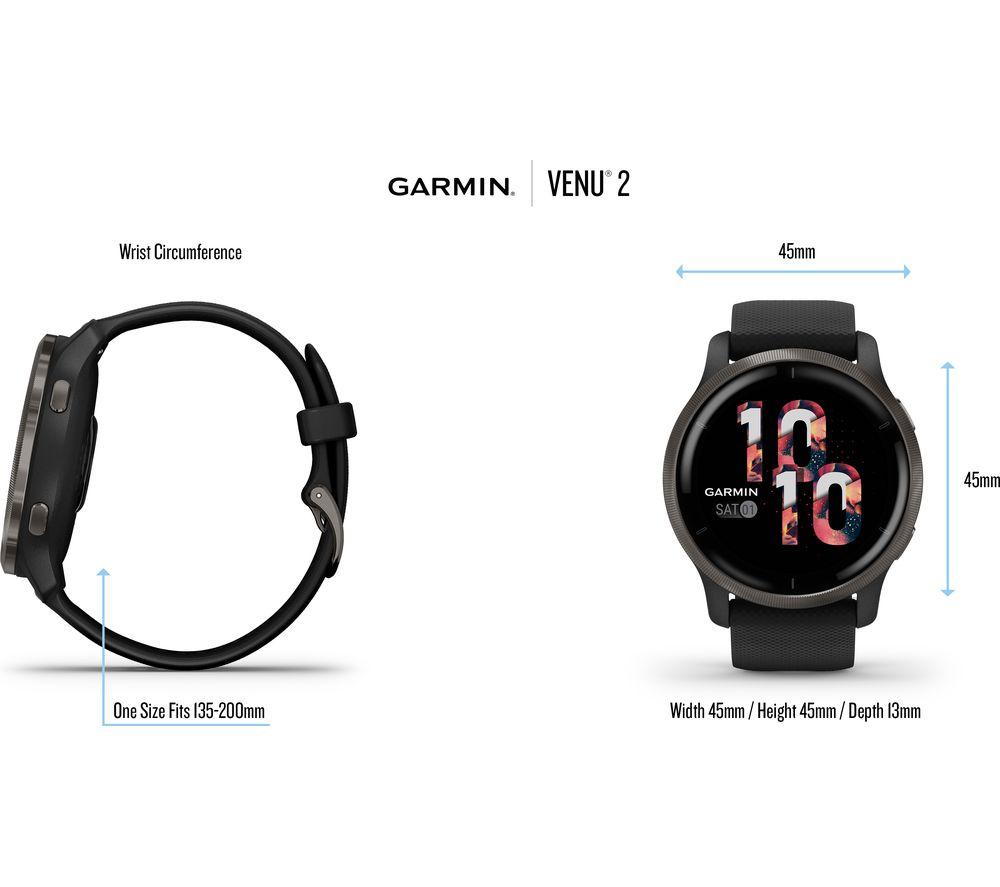 Buy GARMIN Venu 2 - Silver & Granite Blue | Currys