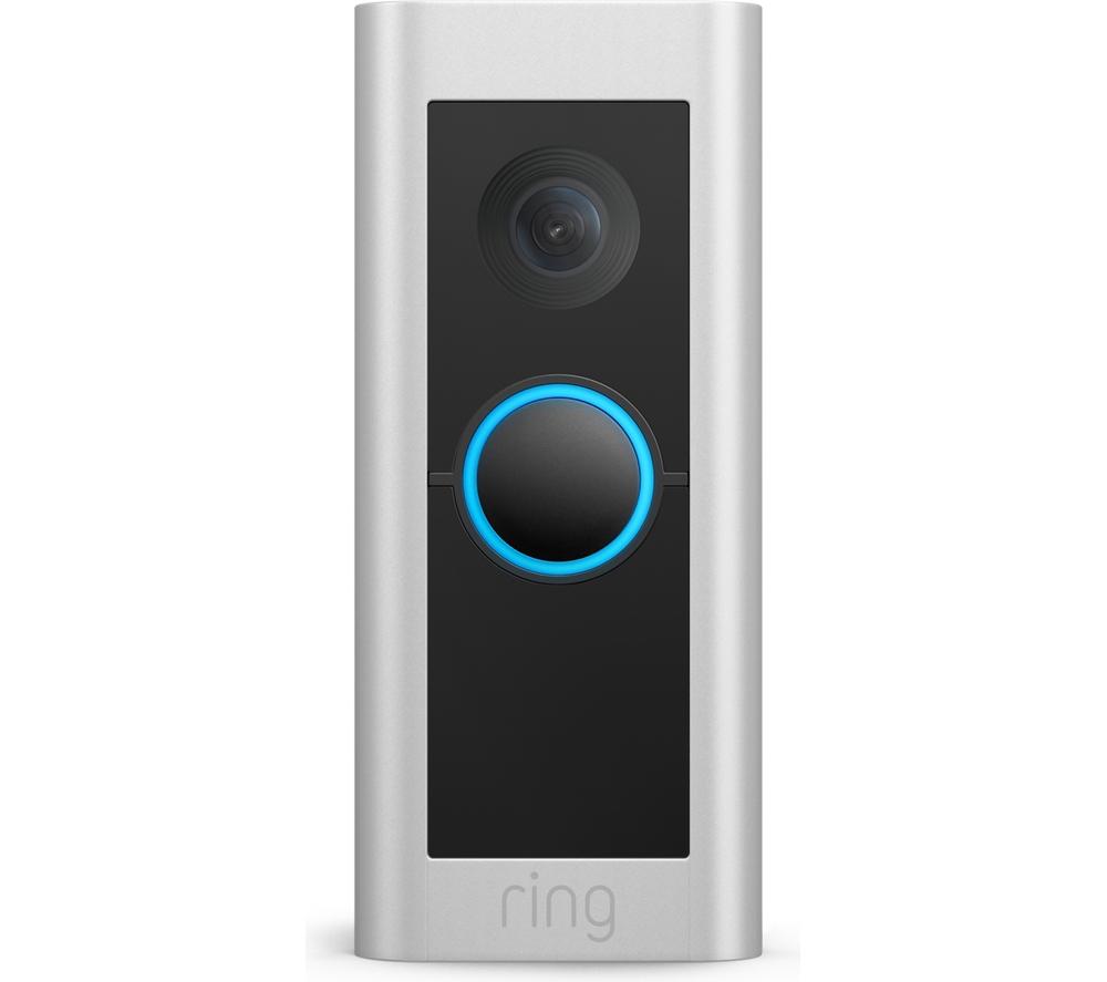 RING Video Doorbell Pro 2 - Hardwired, Silver/Grey