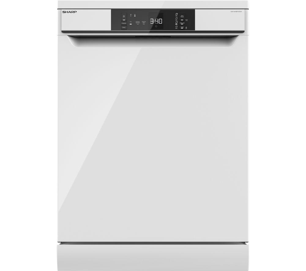 SHARP QW-NA1BF47EW-EN Full-size Dishwasher - White