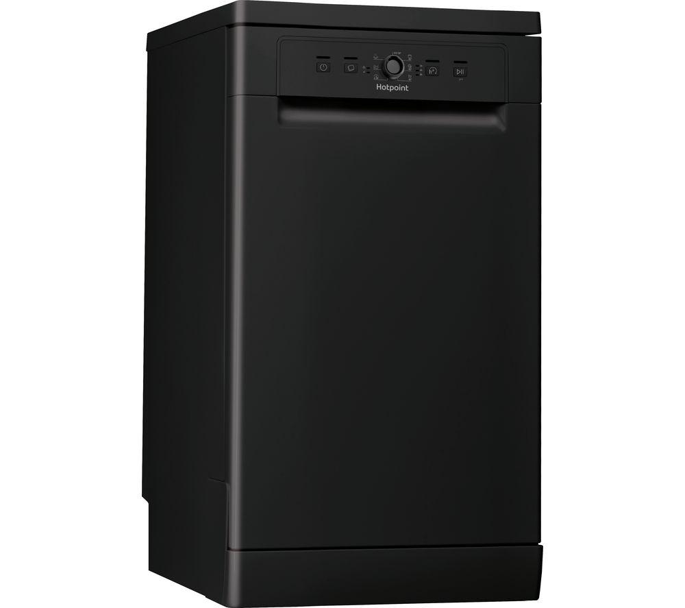 Black slimline 2024 dishwasher sale