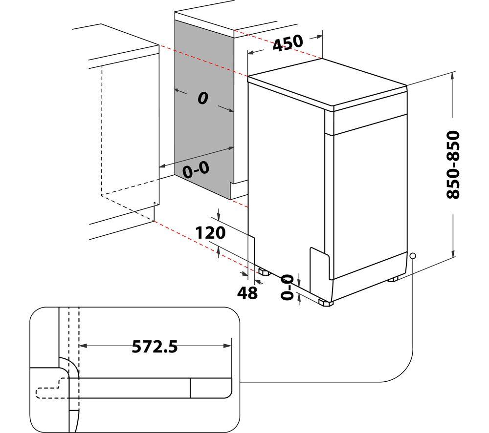 Narrow store dishwasher dimensions