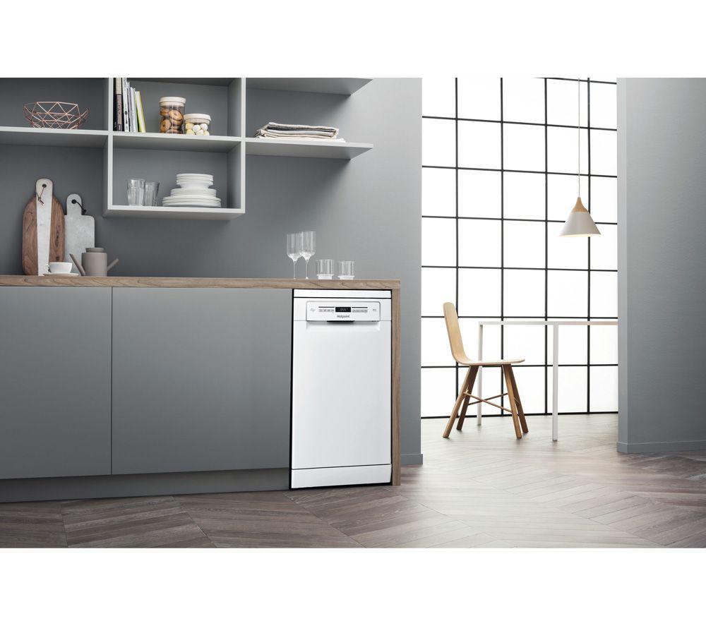 HOTPOINT HSFO 3T223 W UK N Slimline Dishwasher - White image number 5 of 17