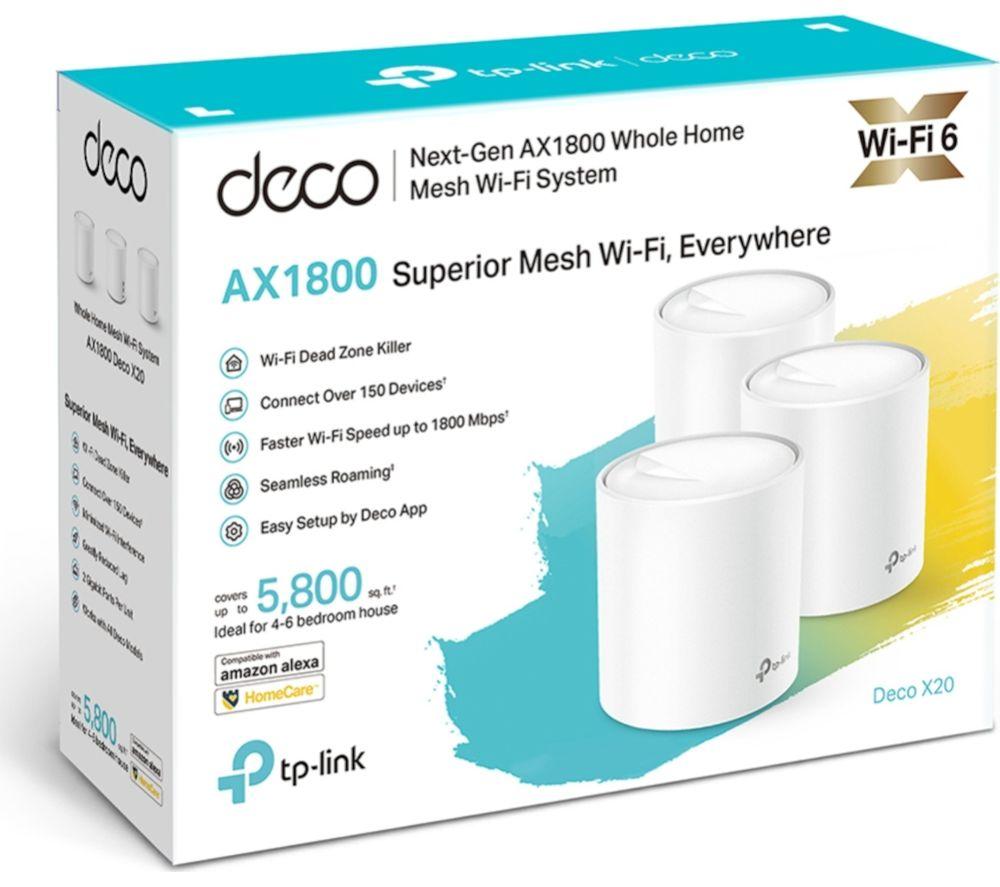 TP-LINK Deco X20 Whole Home WiFi System - Triple Pack