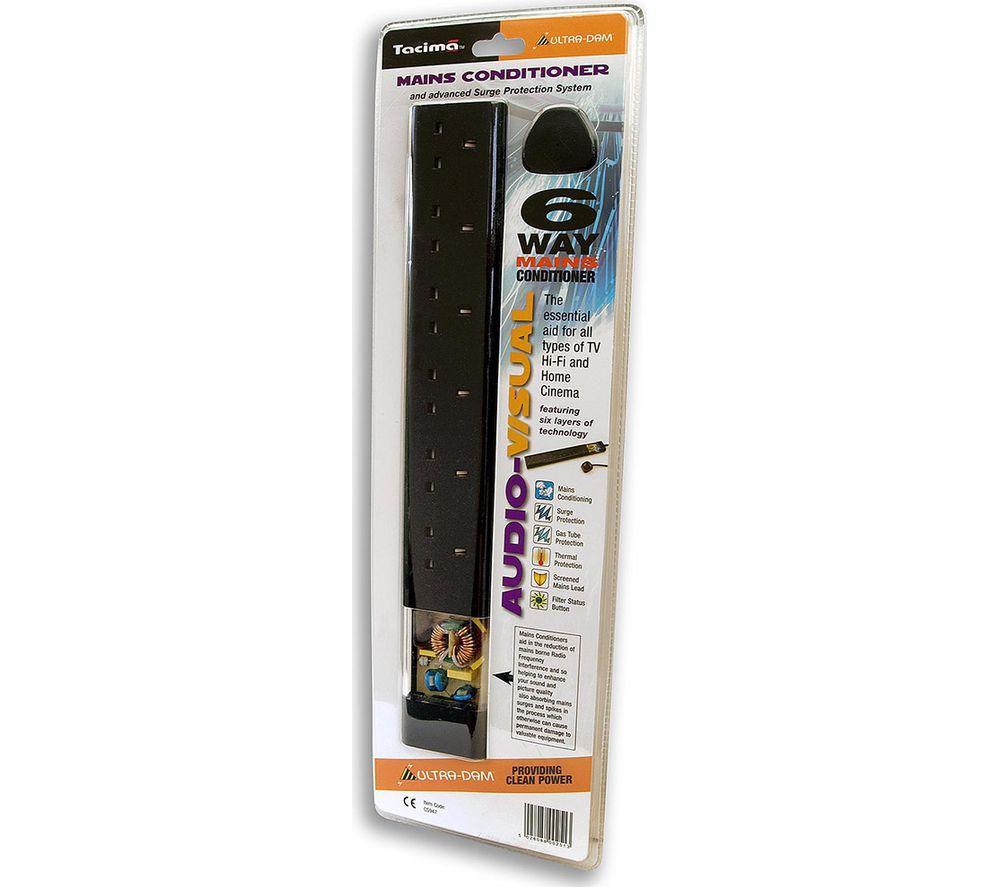 TACIMA CS947 Mains Conditioner 6-Socket Extension Lead