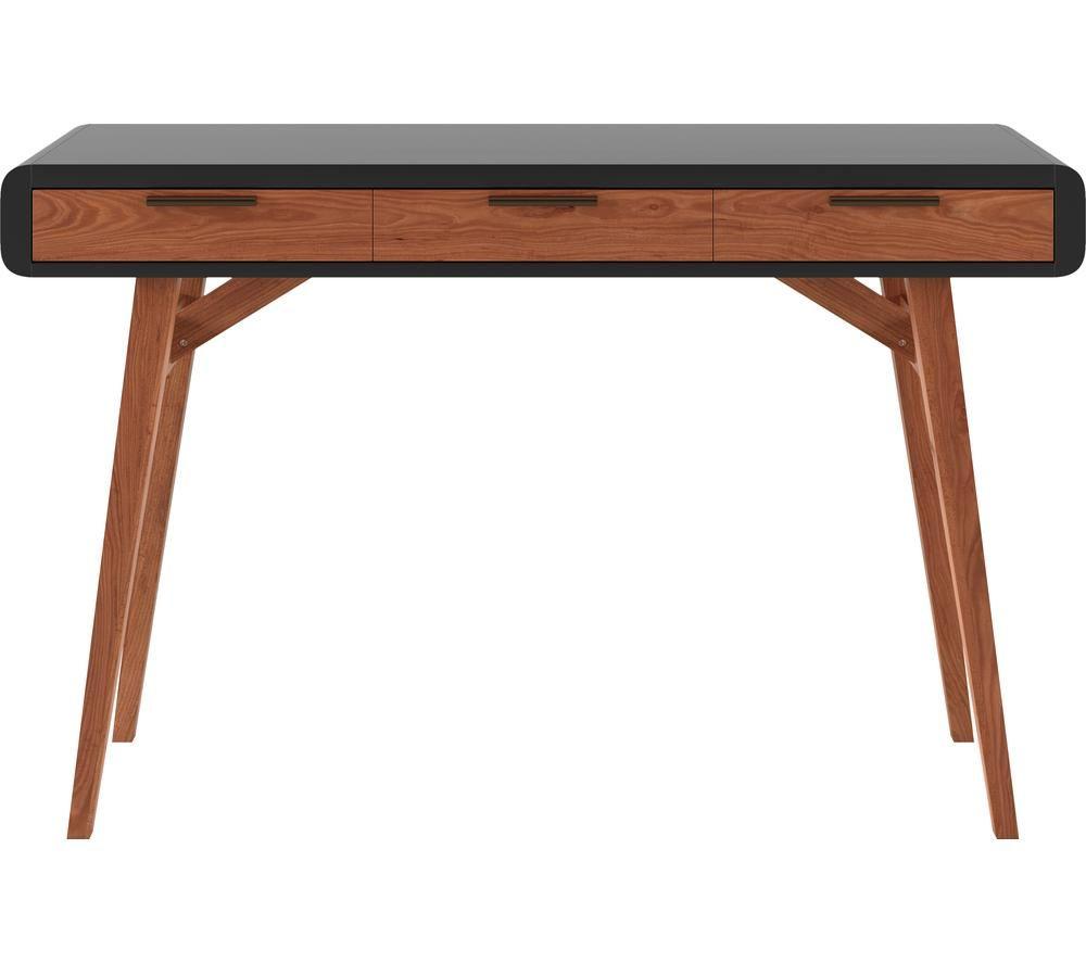 ALPHASON Pevensey AW3150 Desk - Black & Oak image number 4 of 5