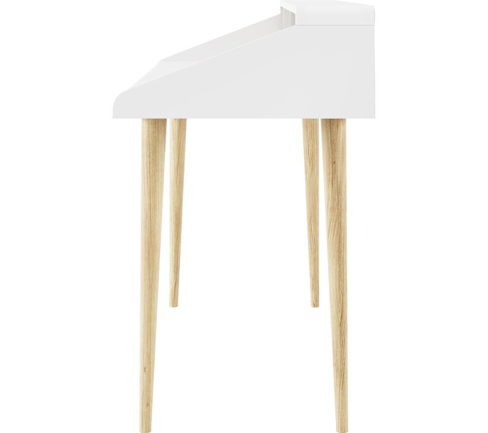 ALPHASON Yeovil AW3180 Desk - White & Oak image number 2 of 5